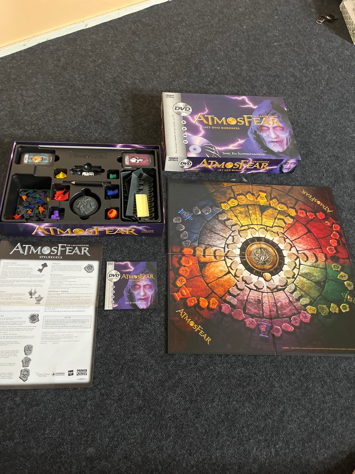 Atmosfear: Het DVD Bordspel - Spannend en Compleet, Hobby en Vrije tijd, Gezelschapsspellen | Bordspellen, Drie of vier spelers