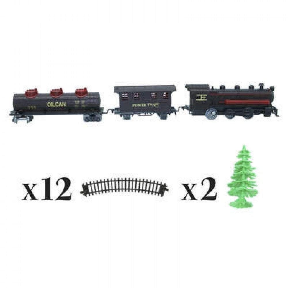 Kerstdorp - Treinset plus accesoires - 17 delig - Nieuw, Diversen, Kerst, Ophalen of Verzenden, Nieuw