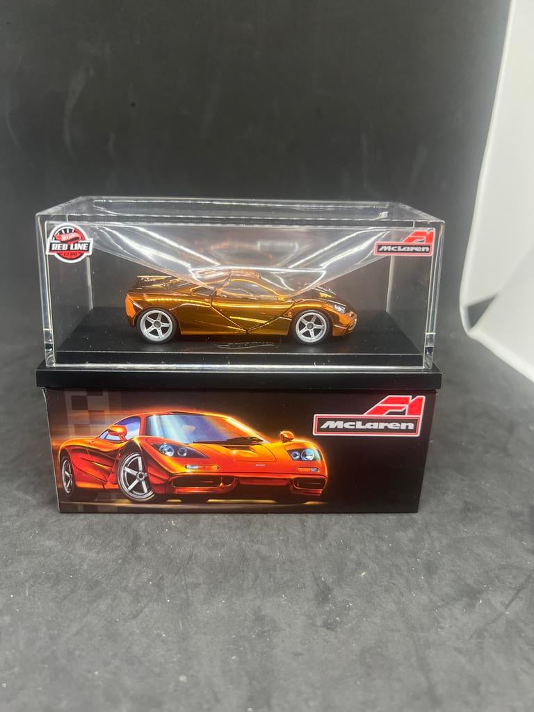 Hot Wheels Red Line Club McLaren F1 Goud, Hobby en Vrije tijd, Modelauto's | Overige schalen, Nieuw, Auto, Ophalen of Verzenden