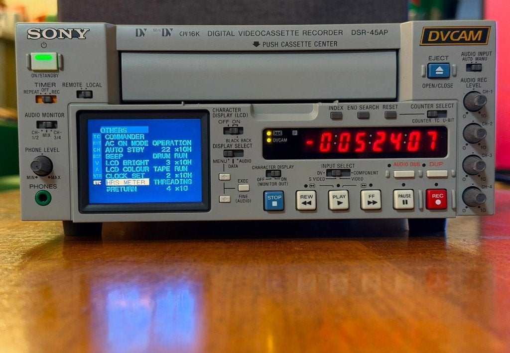 Sony DSR-45AP, DVCAM, MiniDV, 30 Drumuren, FireWire, Mini dv, Ophalen of Verzenden, Zo goed als nieuw, Sony