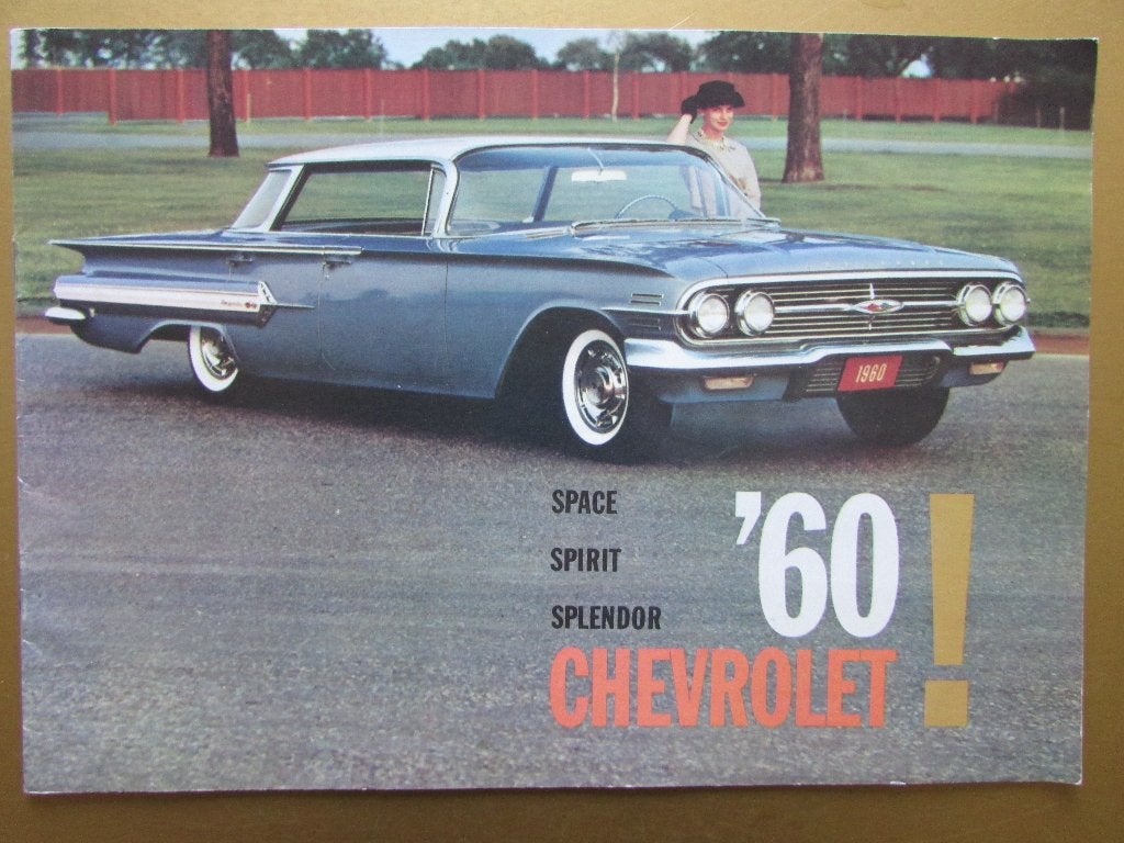 1960 Chevrolet full-size modellen prestige brochure, Engels, Ophalen of Verzenden, Zo goed als nieuw, Chevrolet