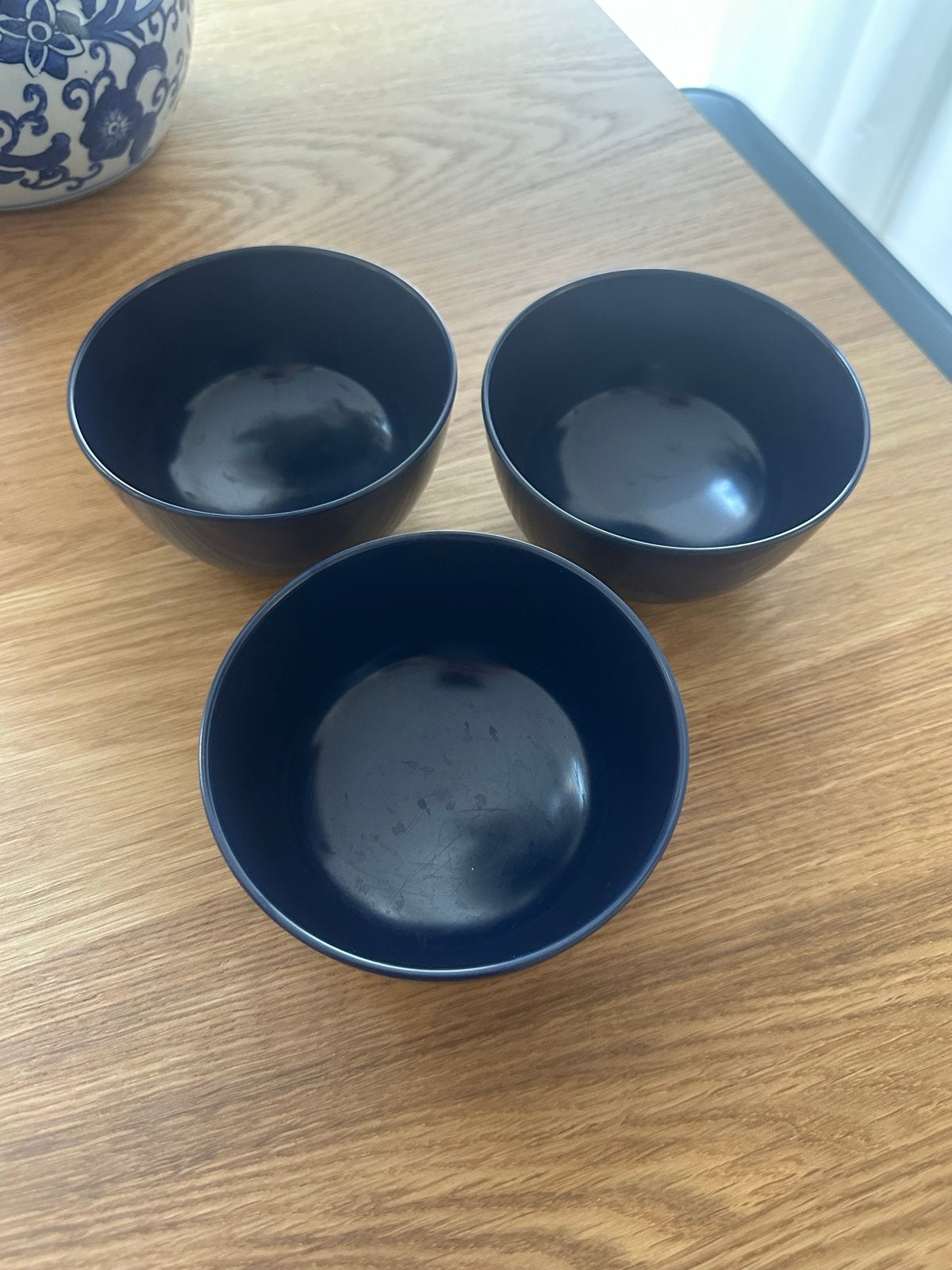 Mepal Rösti Kommetjes - Set van 3 Blauw Melamine, Overige materialen, Gebruikt, Ophalen of Verzenden, Kom(men)