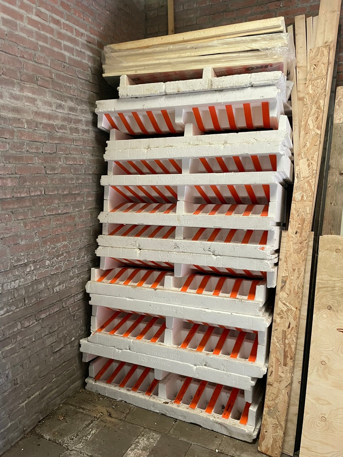 Isobouw isolatie zijwanden fundering 16 st, Ophalen, Zo goed als nieuw, Piepschuim (Tempex), 15 m² of meer