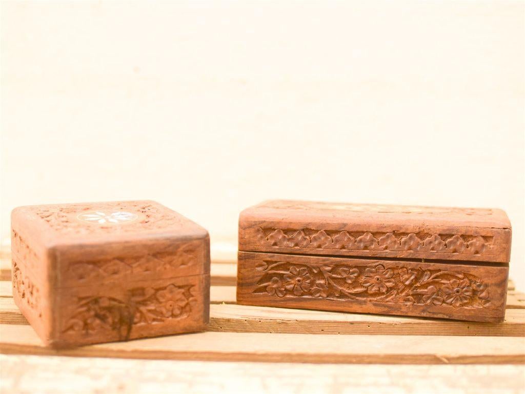 Houten kistjes, Sigaren en sieraden kist 51557