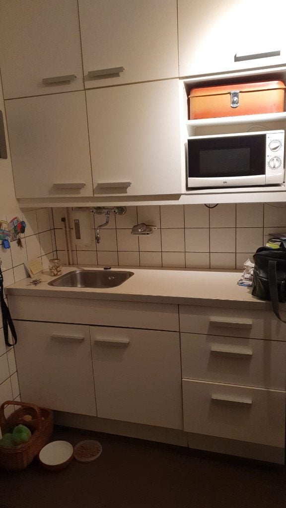 Gratis Keuken elementen, Ophalen, Gebruikt, Wit, Enkelwandige keuken