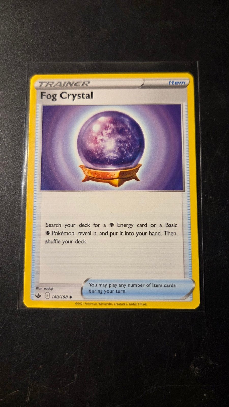 Fog Crystal 140/198 - Chilling Reign Pokémon Kaart, Verzenden, Zo goed als nieuw, Losse kaart