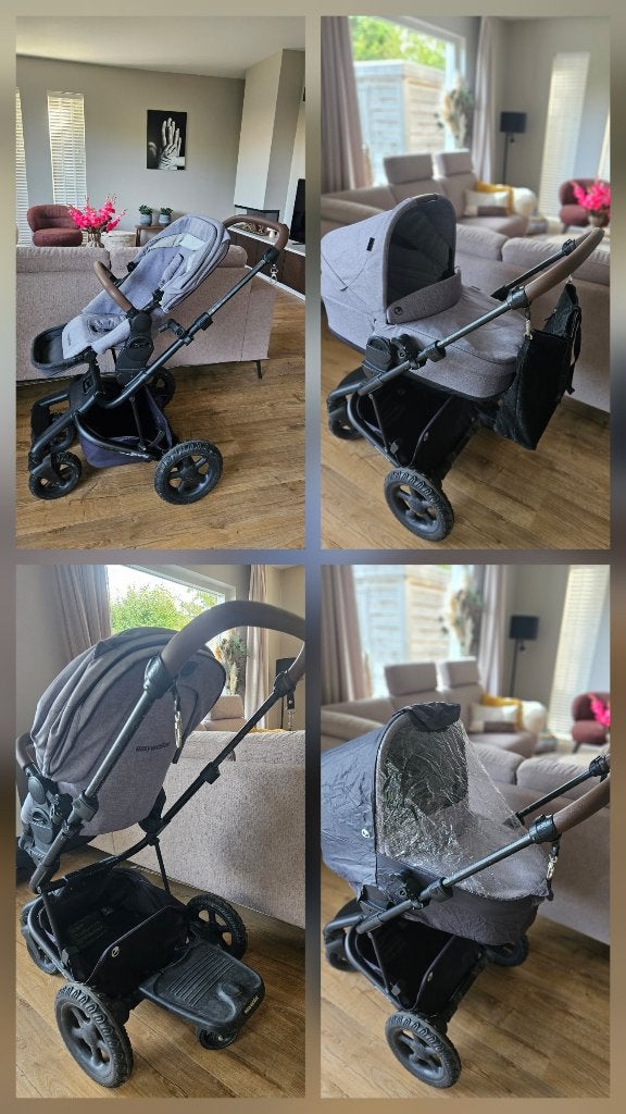 3 in 1 kinderwagen easywalker harvey 2 + luiertas + plankje, Gebruikt, Combiwagen, Met reiswieg, Ophalen