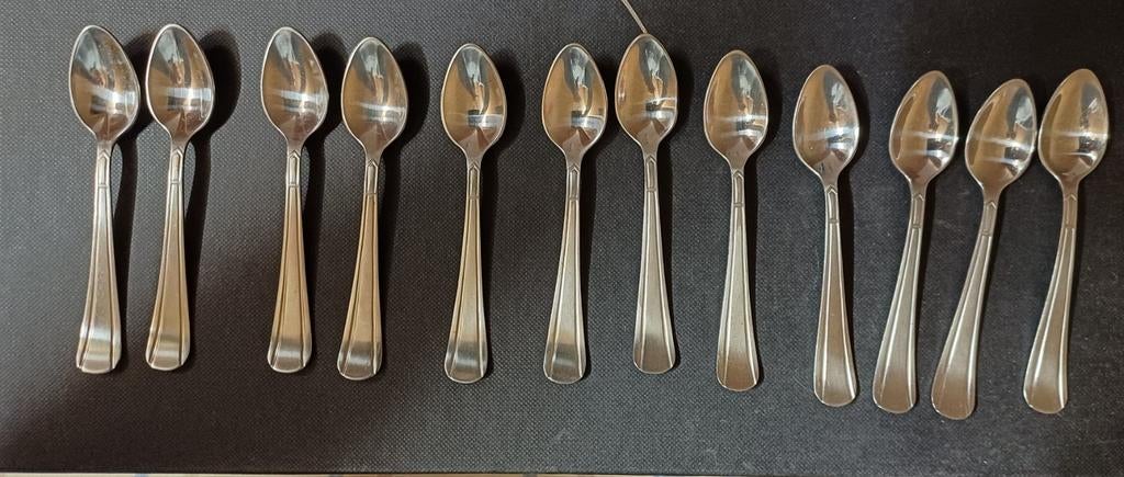 Sola 12 advocaat lepeltjes, Antiek en Kunst, Antiek | Bestek, Ophalen of Verzenden