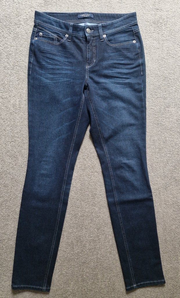 Donkerblauwe Cambio broek, maat 38, Maat 38/40 (M), Cambio, Lang, Gedragen