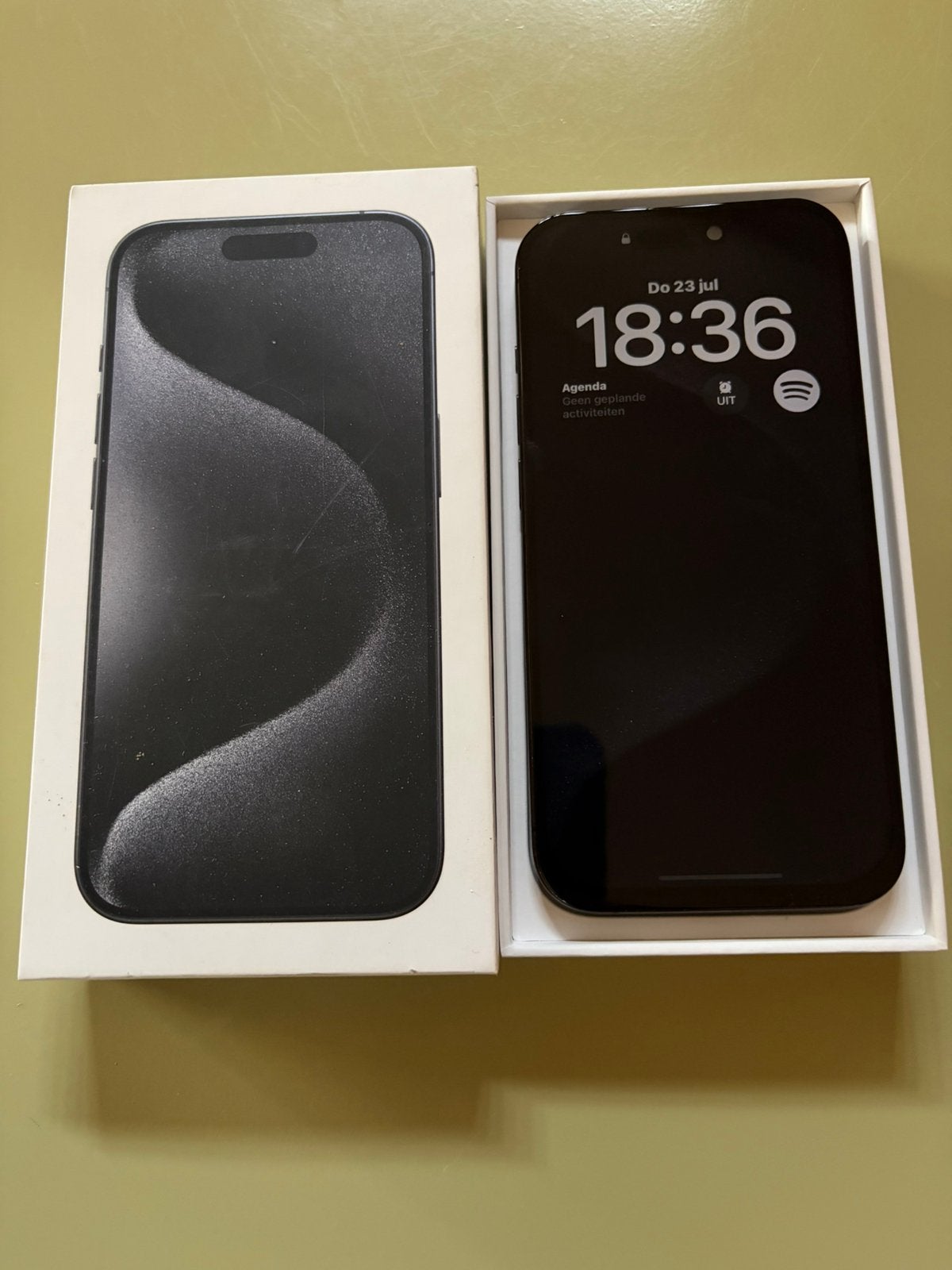 Iphone 15 pro, Telecommunicatie, Mobiele telefoons | Apple iPhone, 128 GB, Zwart, Ophalen of Verzenden, Zo goed als nieuw