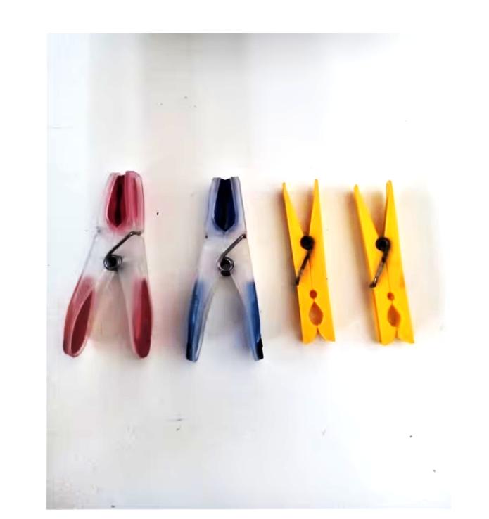 35 kunststof multi/grote/kleine wasknijpers/lengte 8.5 cm, Ophalen of Verzenden, Gebruikt, Overige typen
