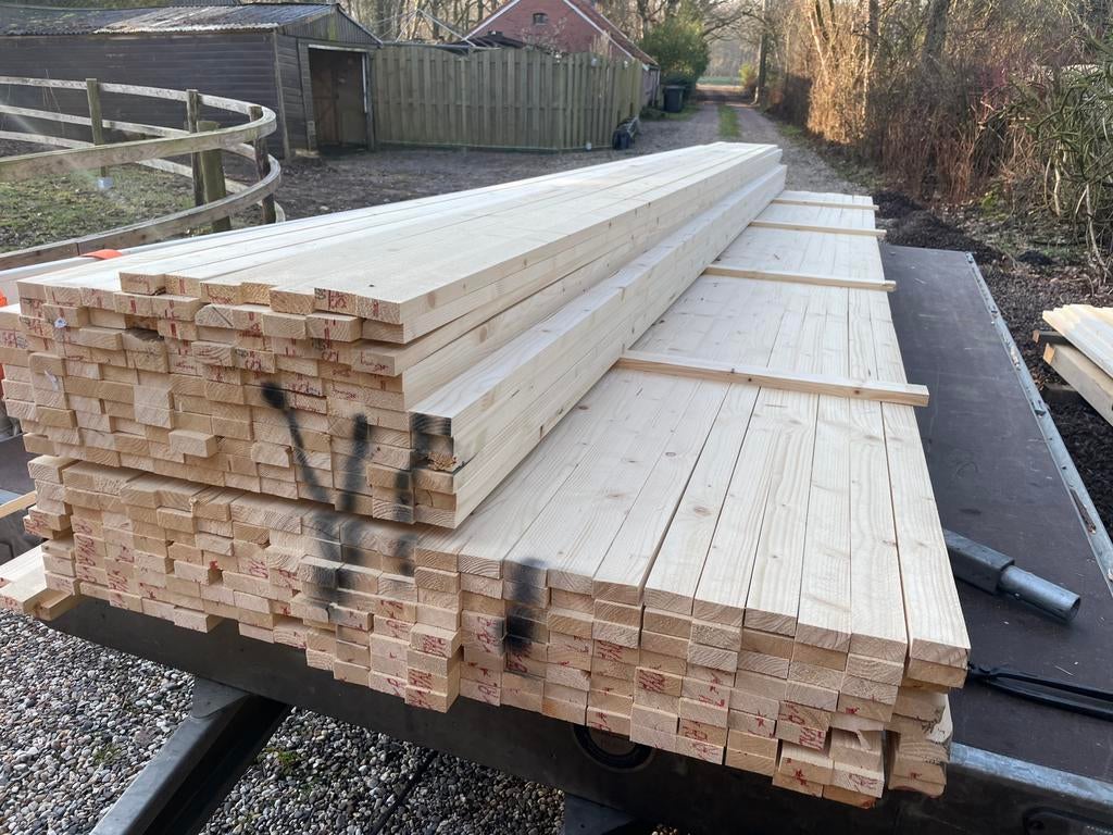Panlatten, Doe-het-zelf en Verbouw, Hout en Planken, Minder dan 25 mm, Overige typen, Nieuw, Ophalen of Verzenden