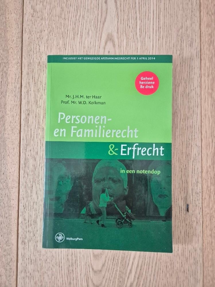 Erfrecht in een notendop. Walburg Pers., Ter Haar en Kolkman, Ophalen of Verzenden, Gamma, WO