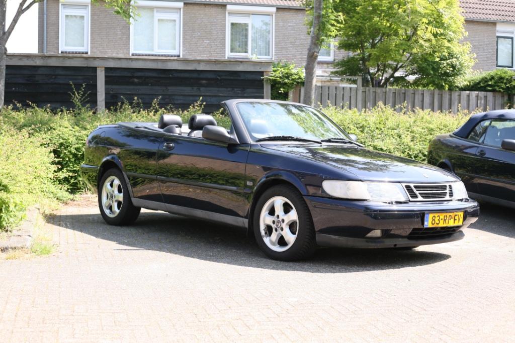 Saab 900ng 2.0i Cabrio handgeschakelt 1997 Blauw, Voorwielaandrijving, 730 kg, Zwart, 4 cilinders