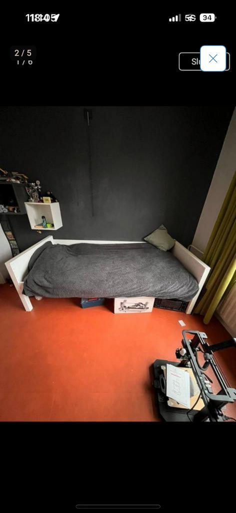 Bopita hoogslaper eenpersoonsbed, Kinderen en Baby's, Kinderkamer | Stapelbedden en Hoogslapers, Ophalen, Zo goed als nieuw, Hoogslaper