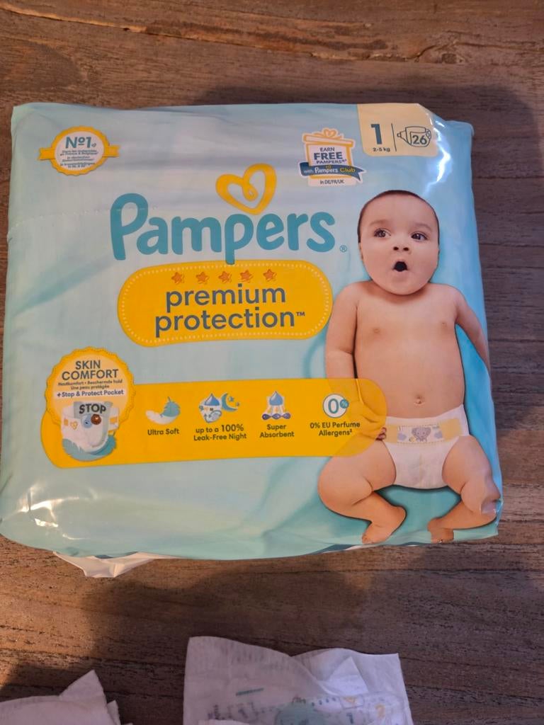 Pampers Premium Protection Maat 1 (2-5 kg), Ophalen of Verzenden, Zo goed als nieuw, Overige typen