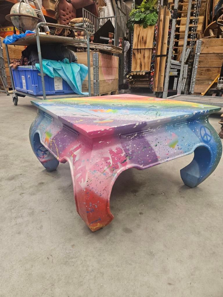 Hippe Opium Tafel, Huis en Inrichting, Tafels | Salontafels, 50 tot 100 cm, Minder dan 50 cm, Rechthoekig, 50 tot 100 cm