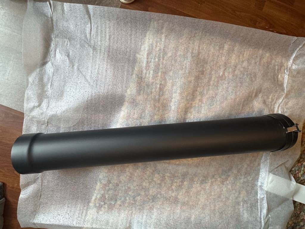 Zwarte rookafvoer 1000mm, Ophalen of Verzenden, Nieuw