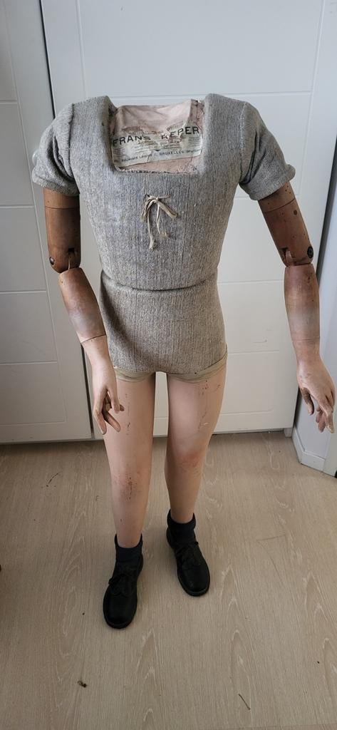 Oude kinder etalage paspop, Antiek en Kunst, Ophalen of Verzenden