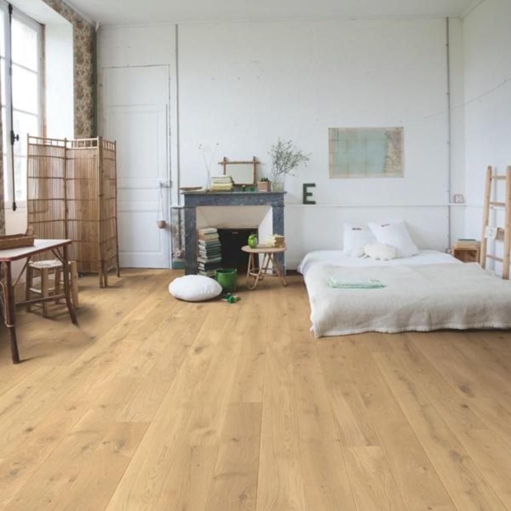 Leegverkoop Lamel Parket vloeren %70 Korting Koopzondag, 75 m² of meer, Nieuw, Ophalen of Verzenden, Crème