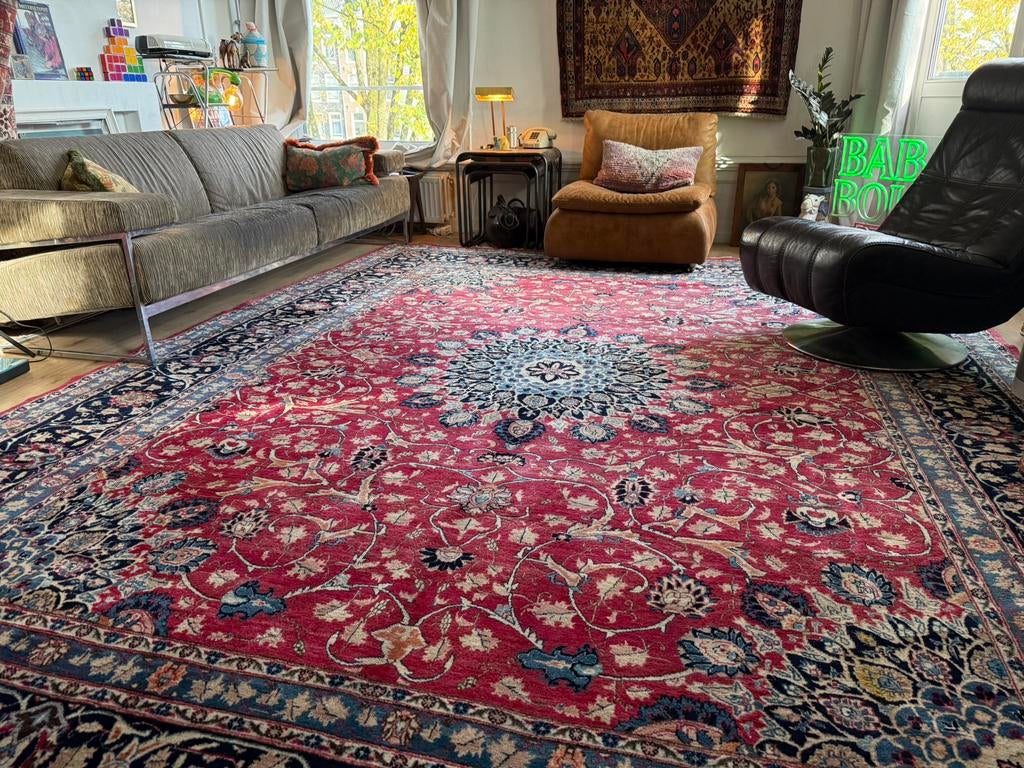 Handgeknoopt Perzisch Kashan tapijt – ca. 400 x 302 cm