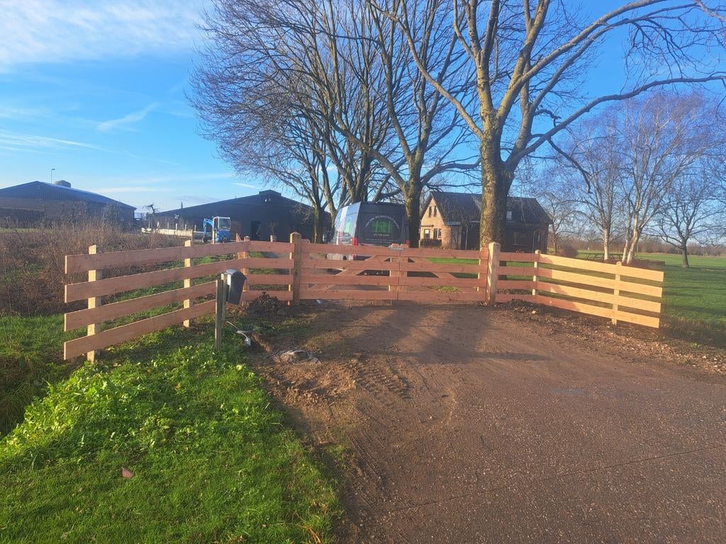 Poorten Douglas,Eiken,Schaaldeel,Iroko(Hardhout)Maatwerk, Tuin en Terras, Ophalen, Nieuw, Minder dan 10 meter, Overige typen