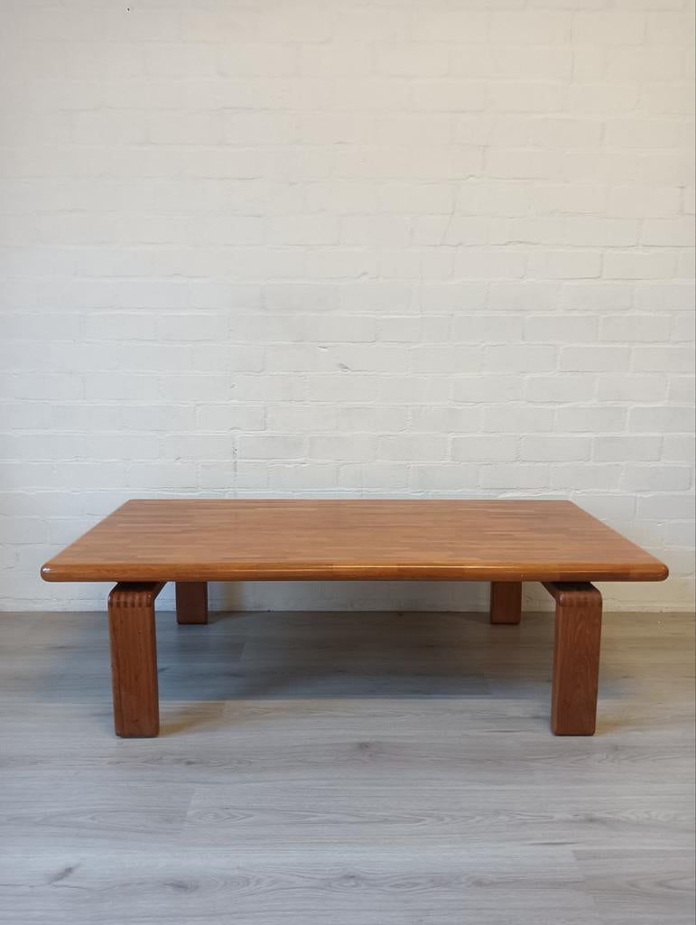 Houten Salontafel, Scandinavisch design, Huis en Inrichting, Tafels | Salontafels, Ophalen, Gebruikt, 100 tot 150 cm, 50 tot 100 cm