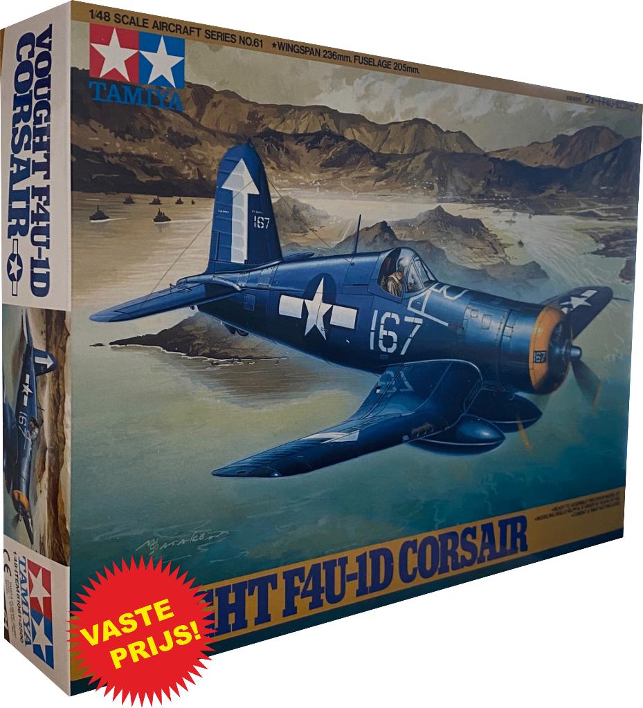 Vought F4U-1D Corsair (Tamiya 61061) 1/48, Hobby en Vrije tijd, Modelbouw | Vliegtuigen en Helikopters, Overige merken, Nieuw