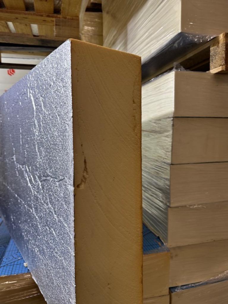 PIR isolatie 21,5 cm- 2 zijdig aluminium 1,20 x 0,60m, Doe-het-zelf en Verbouw, Isolatie en Afdichting, Dakisolatie, 12 cm of meer