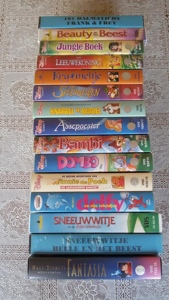 Disney videobanden, Verzamelen, Disney, Ophalen of Verzenden, Overige figuren, Gebruikt, Overige typen