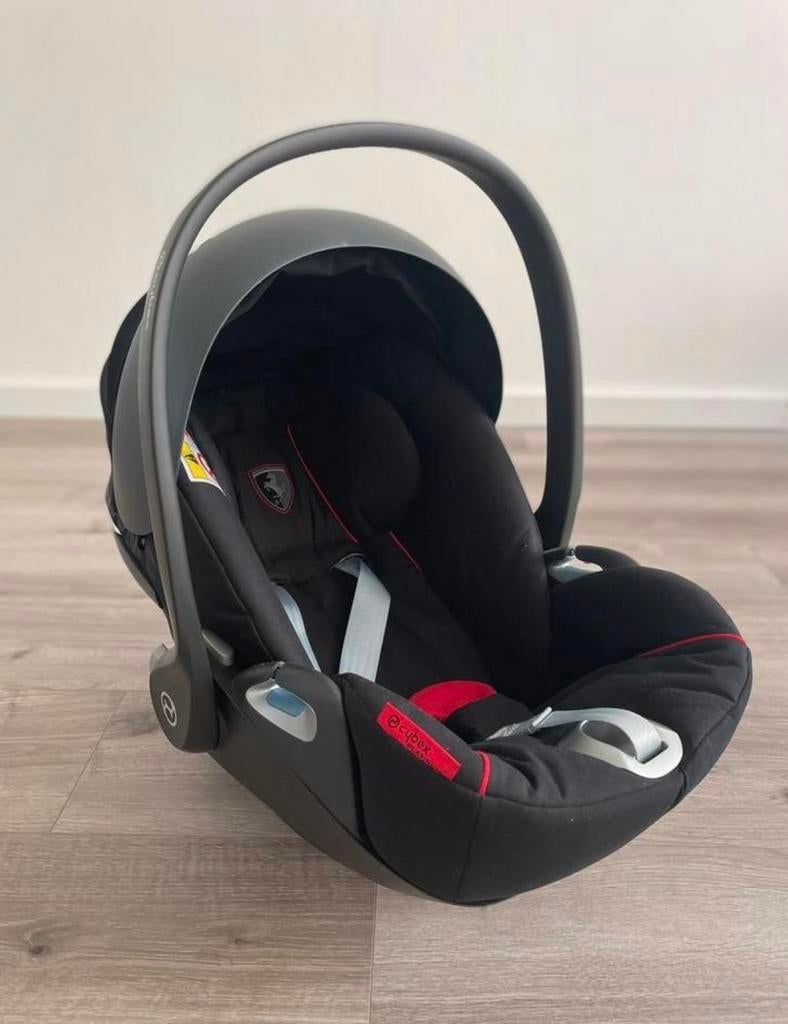 Cybex baby autostoel - Zwart/Rood - Zo goed als nieuw, Overige merken, Autogordel, Zo goed als nieuw, 0 t/m 13 kg