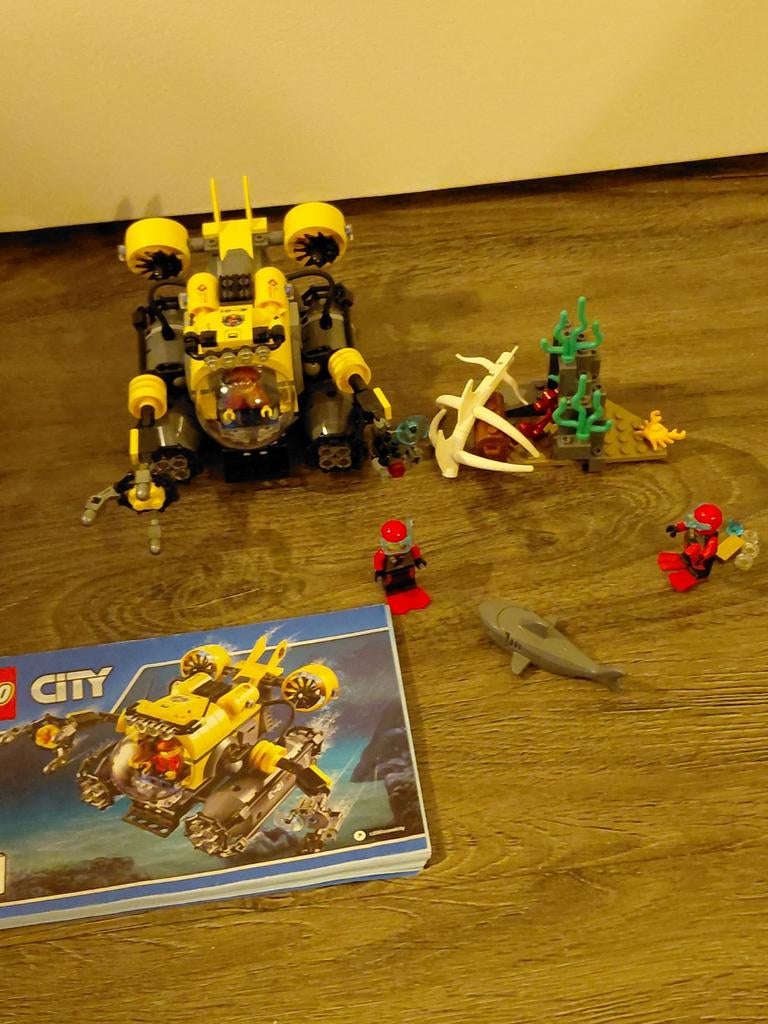 Lego  city  60092  onderzeeboot, Ophalen of Verzenden, Zo goed als nieuw