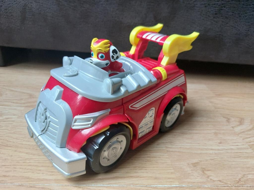 Paw Patrol Mighty Pups Marshall Voertuig, Ophalen of Verzenden, Zo goed als nieuw
