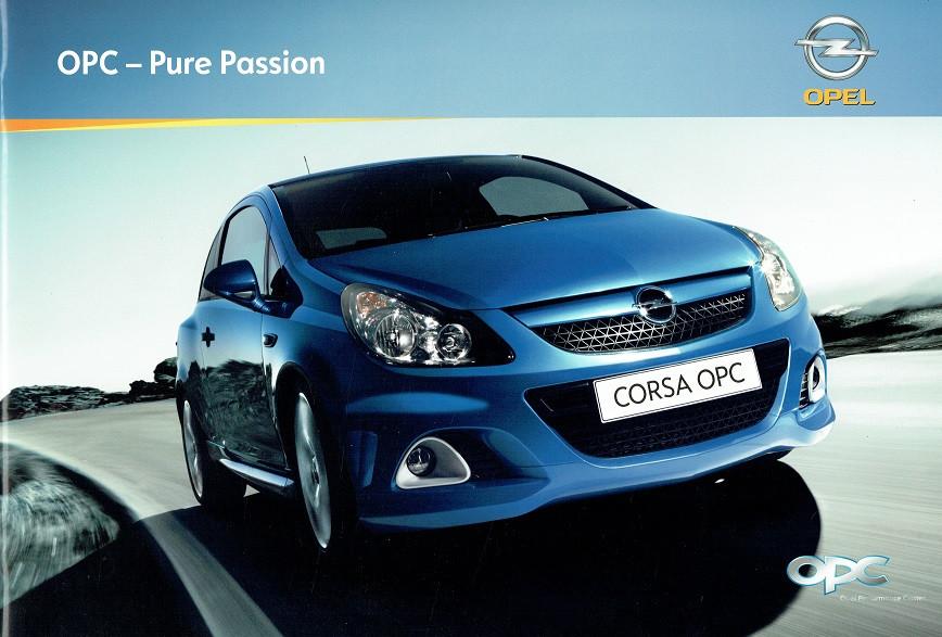 Folder Opel OPC modellen (Duitse uitgave - 2009), Verzenden, Gelezen, Opel