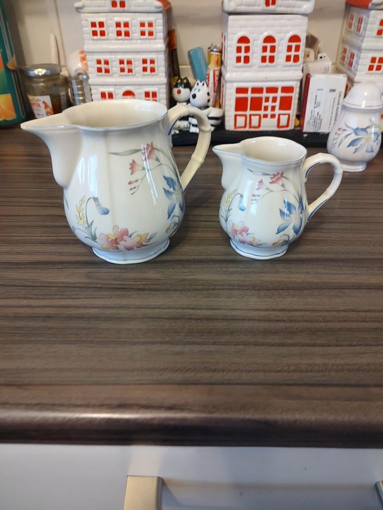 Villeroy a Boch riviéra melk en room kan, Overige typen, Ophalen of Verzenden, Zo goed als nieuw, Overige stijlen