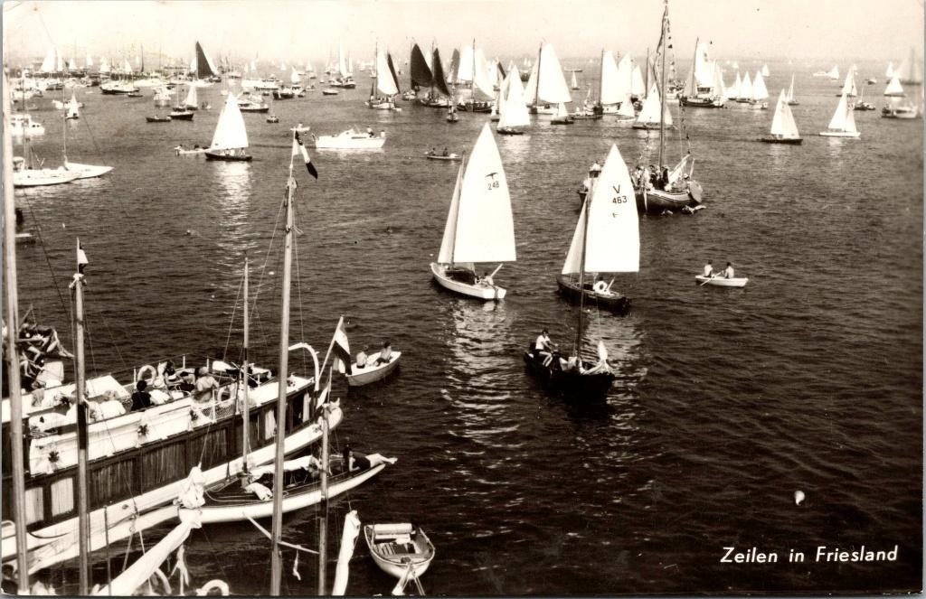 Zeilen in Friesland, Ophalen of Verzenden, 1960 tot 1980, Gelopen, Friesland
