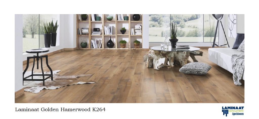 48,84m2 Laminaat Vintage Golden Hamerwood 8mm 22pak = €583