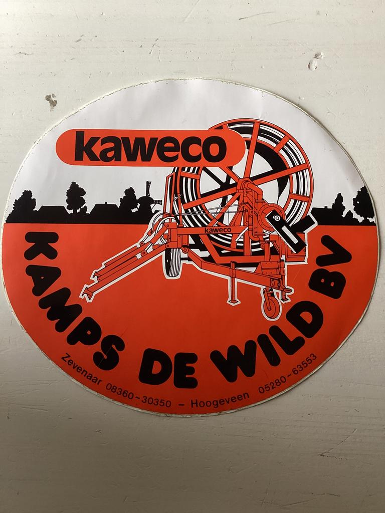 Sticker Kaweco Kamps De Wild BV Zevenaar Hoogeveen, Verzenden, Zo goed als nieuw