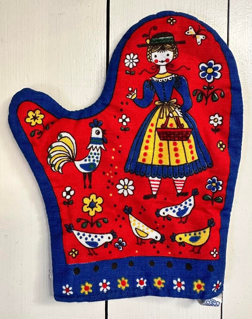 Kolf Oostenrijk Ovenwant Pannenlap Vintage Folklore, Verzamelen, Ophalen of Verzenden, Huis en Inrichting