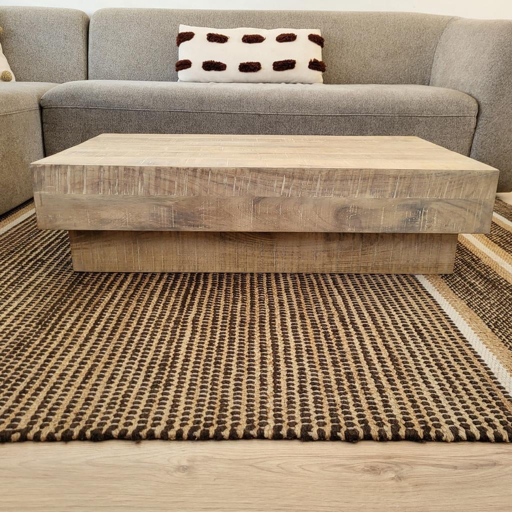 Basiclabel Balk salontafel NIEUW!, Huis en Inrichting, Ophalen, 100 tot 150 cm, Nieuw, 50 tot 100 cm
