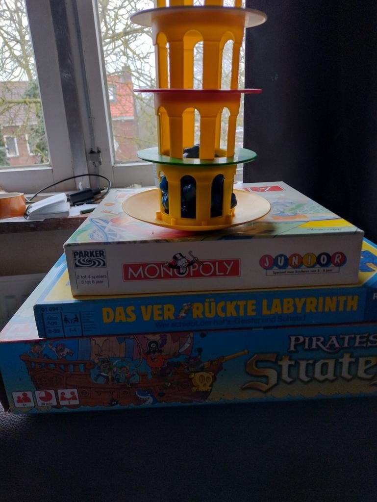 Bordspellen kinderen, Ophalen