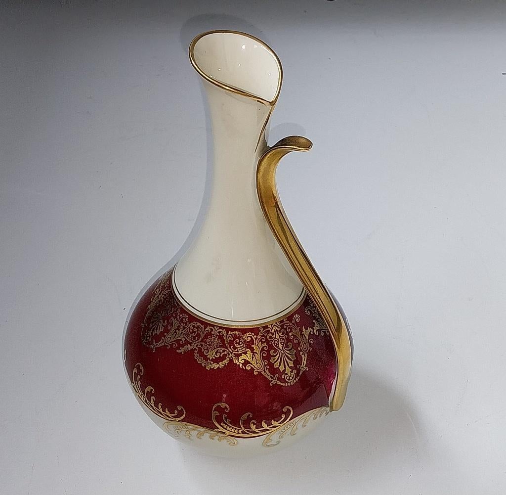 Vaasje Edelstein Bavaria 16738, jaren '70, Gebruikt, Overige kleuren, Aardewerk of Porselein, Ophalen of Verzenden