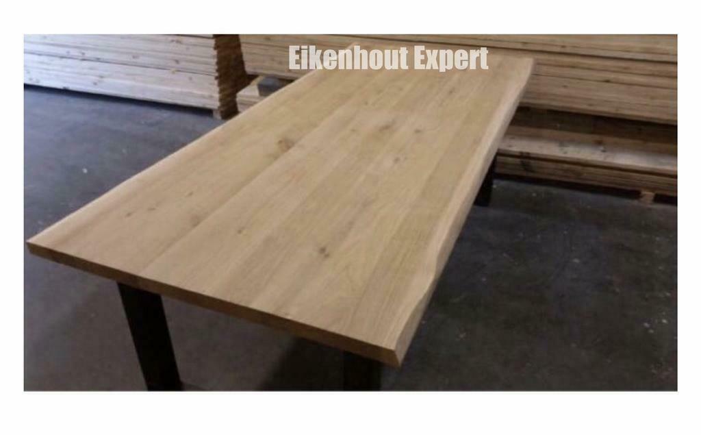 Foto 23 van Eiken Boomstam Tafel Eettafel Massief Eikenhout Hout KORTING