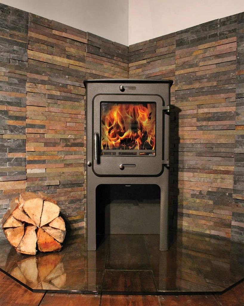 Clarity 8 kW high houtkachel, Ophalen, Vrijstaand, Hout, Nieuw
