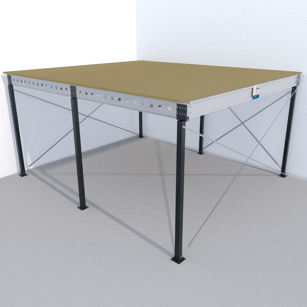 Nieuwe Entresolvloer 6 x 5 meter - 3 meter hoog - Volledig!