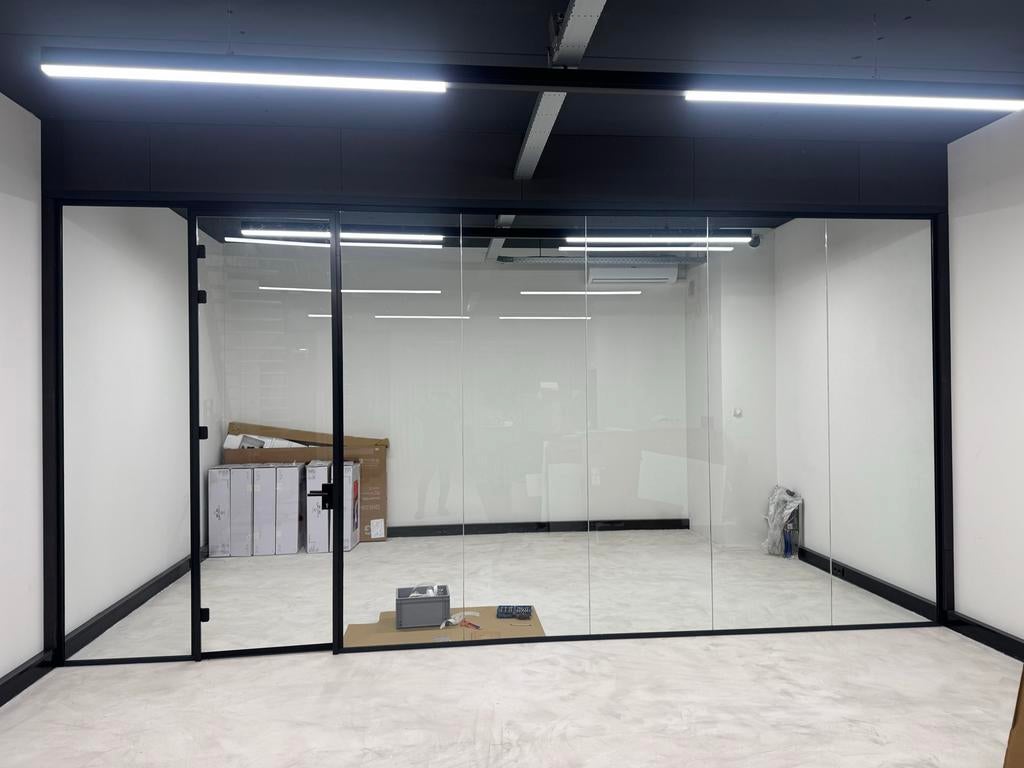 Glaswanden / Systeemwanden / Kantoorwanden, Zo goed als nieuw, Glasplaat, Veiligheidsglas, 160 cm of meer