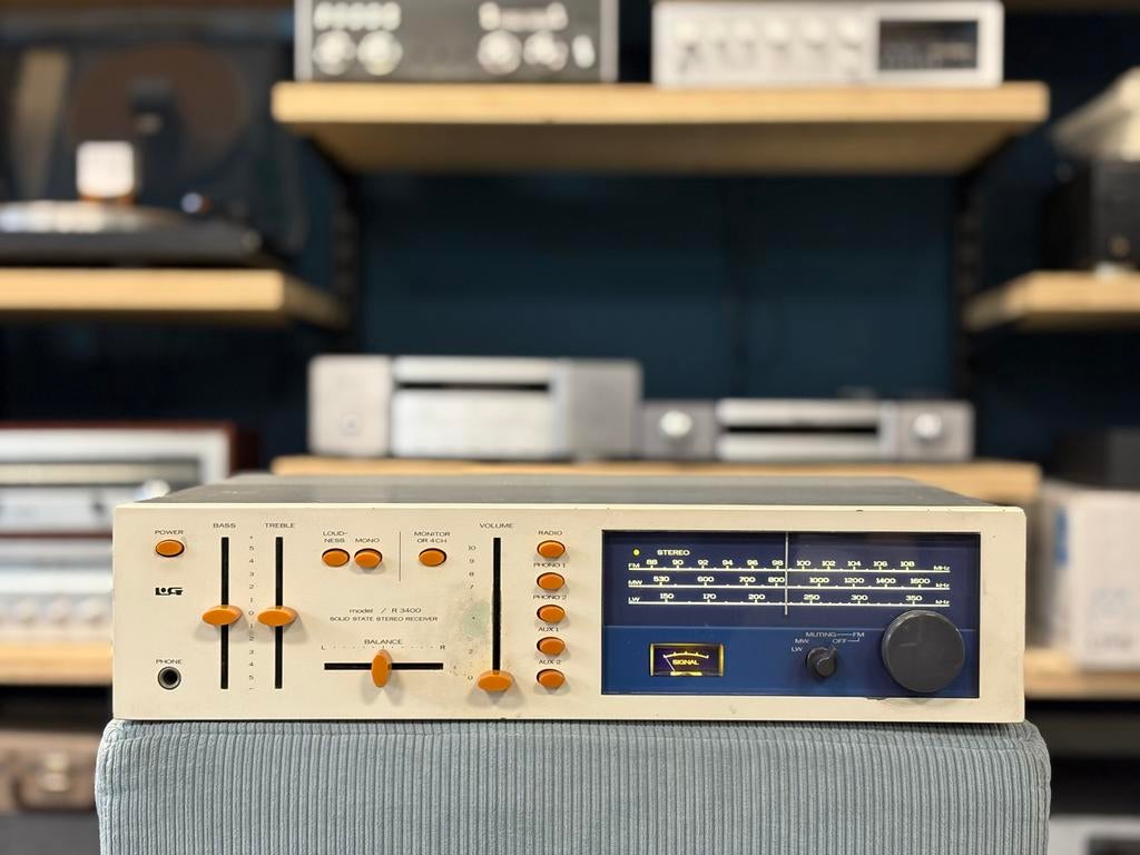 Luxman & Goldstar LG L3400s Vintage Stereo Receiver, Ophalen, Gebruikt, Audio