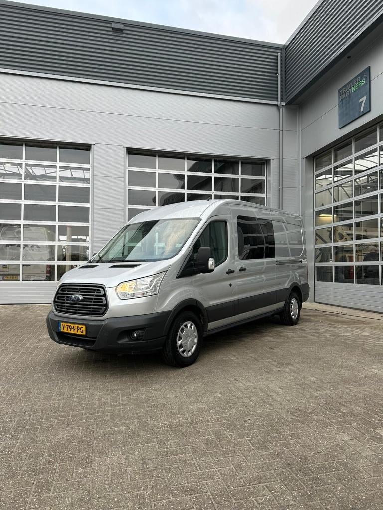 Ford Transit 2.0 L3H2 Tdci 125KW 2018 - Dubbele cabine exBTW, Voorwielaandrijving, Stof, 1995 cc, 2800 kg