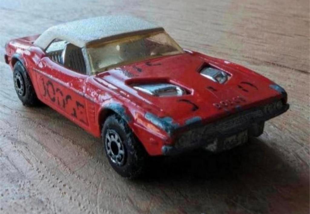 Matchbox Dodge Challenger nr. 1 – 1975 – Made in England, Ophalen of Verzenden, Gebruikt, Auto