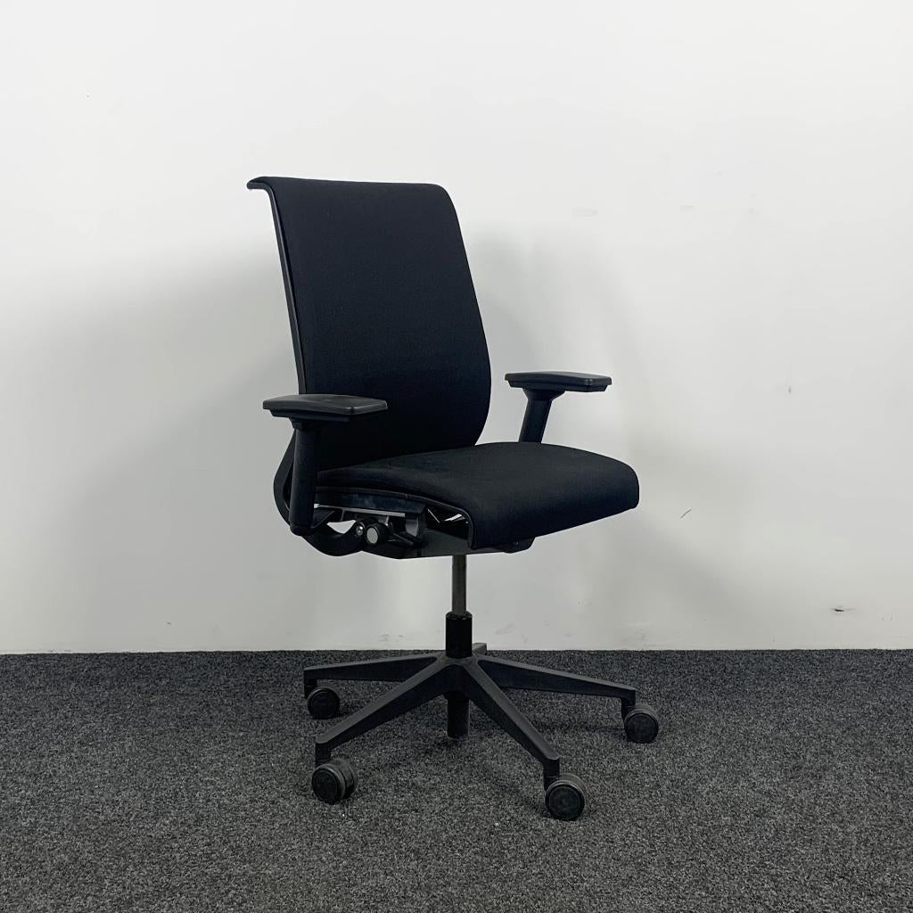 Steelcase Think Bureaustoel Zwart 22509, Huis en Inrichting, Bureaustoelen, Ophalen, Gebruikt, Zwart, Bureaustoel